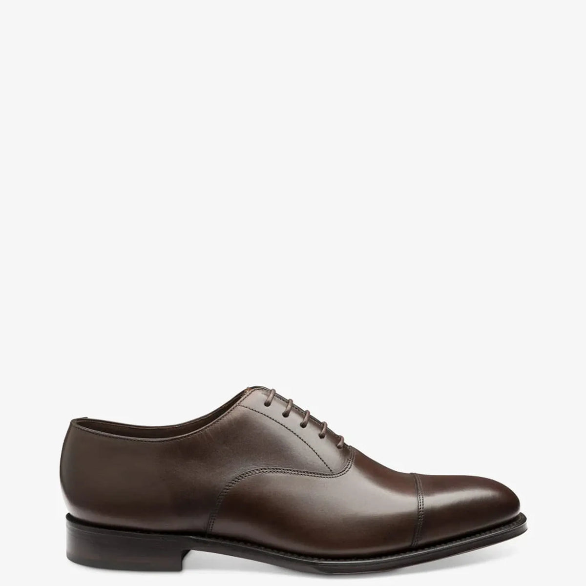 Loake 1880 Shoemakers Aldwych Brown Calf Leather Toe Cap Oxford Dress Shoes UK 9 Aldwych Dark Brown Calf – Loake Shoemakers main image 3